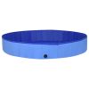 Foldable Dog Swimming Pool Blue 118.1"x15.7" PVC